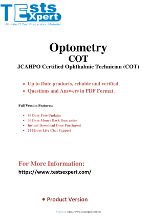 免费下载 Dominate the COT - JCAHPO Certified Ophthalmic Technician Exam.pdf