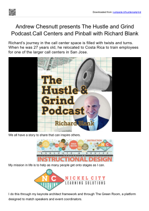 İndir The Hustle and Grind podcast guest Richard Blank Costa Ricas Call Center..pdf ücretsiz