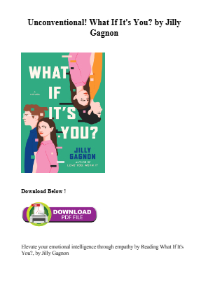 Download Read (Kindle) What If It's You? by Jilly Gagnon for free