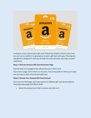 Unduh Free $100 Amazon Gift Card - Step By Step Guide.pdf secara gratis