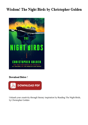 Download Ebook bundles The Night Birds by Christopher Golden for free