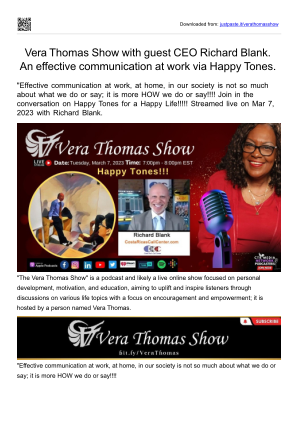 Download Vera Thomas Show business guest Richard Blank Costa Ricas Call Center.pptx for free