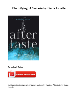 Download Read (EPUB) Aftertaste by Daria Lavelle for free