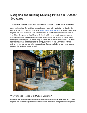 免费下载 Designing and Building Stunning Patios and Outdoor Structures.pdf