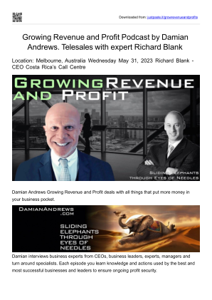Unduh Growing revenue and profit podcast guest Richard Blank Costa Ricas Call Center.pptx secara gratis