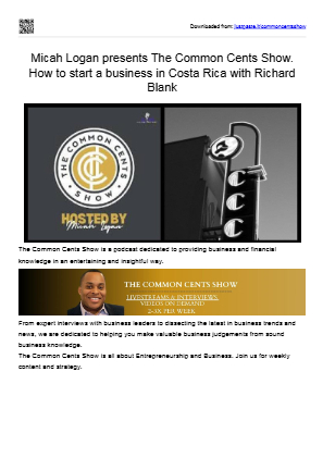 İndir The common cents show guest Richard Blank Costa Ricas Call Center.pdf ücretsiz