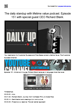 İndir The daily standup with lifetime value podcast. Episode 151 with special guest CEO Richard Blank..pdf ücretsiz