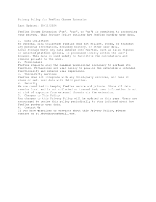 Download Feeflex Privacy.txt for free