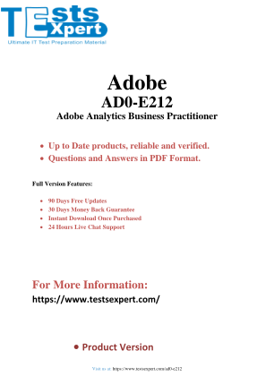 Download AD0-E212 Exam Prep - Adobe Analytics Business Practitioner Guide.pdf for free