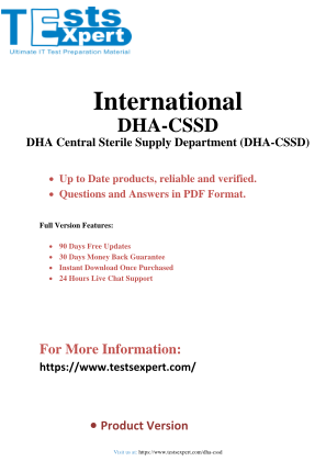 Unduh Master the DHA-CSSD Exam Your Path to Sterile Supply Success.pdf secara gratis