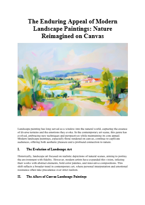 Télécharger The Enduring Appeal of Modern Landscape Paintings.pdf gratuitement
