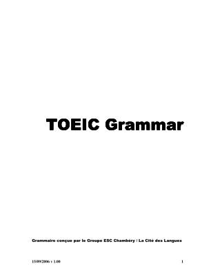 Descargar SunSun TOEIC Grammar.pdf gratis