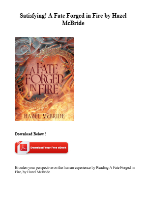 Download Read [DOCS] A Fate Forged in Fire by Hazel McBride for free