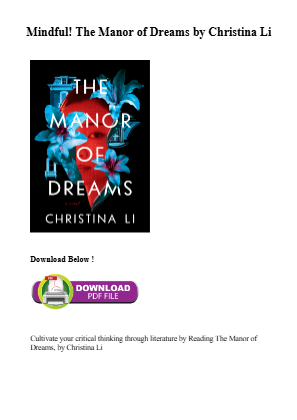 Download PDF ebook The Manor of Dreams by Christina Li for free