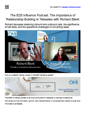 İndir The B2B Influence Podcast. The Importance of Relationship-Building in Telesales with Richard Blank.pdf ücretsiz
