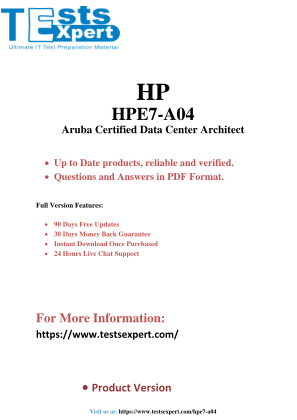 Télécharger Master the HPE7-A04 Aruba Data Center Architect Exam Success.pdf gratuitement